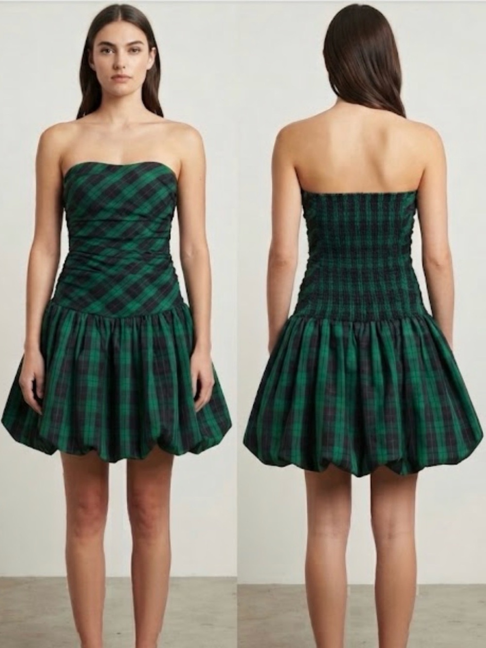 Luella for Target Strapless Tartan Plaid Dress - Size 5